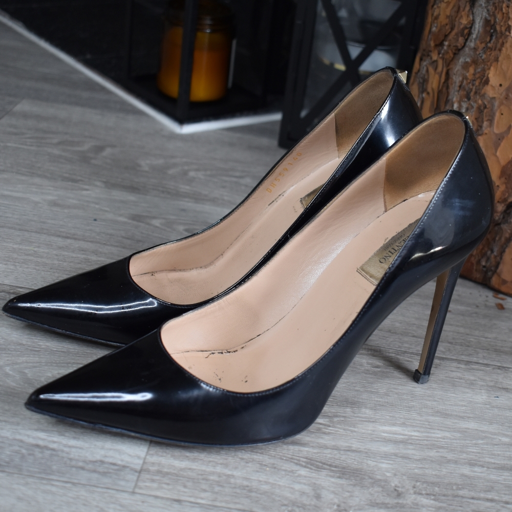 3" Valentino Black Stiletto